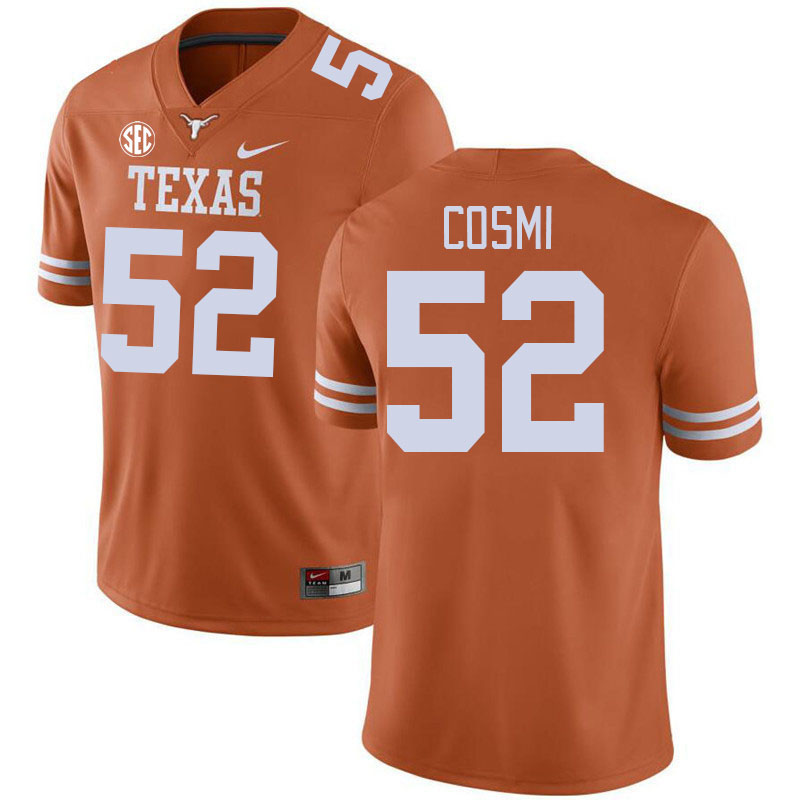 # 52 Sam Cosmi Texas Longhorns Jerseys Football Stitched-Orange